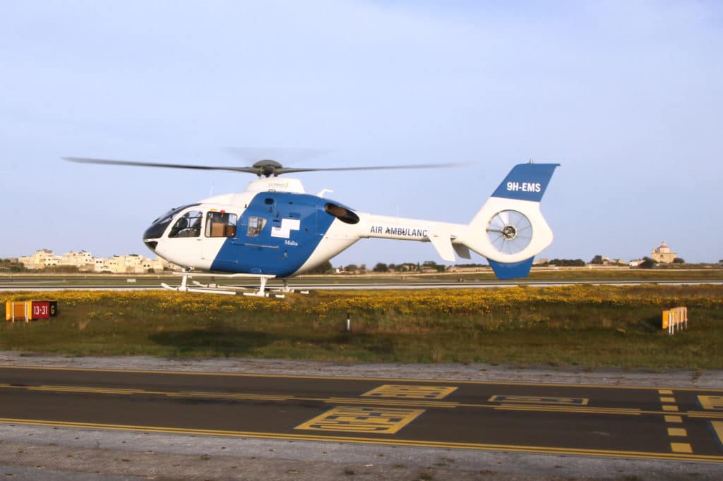 Gulf Med air ambulance helicopter